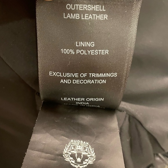 Rudsak Leather Biker Jacket size Medium - Picture 13 of 16